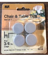 KF Table/Chair Leg Tips Vinyl Gray Round 3/4&#39;&#39; - $7.50