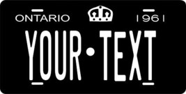 Ontario Canada 1961 Personalized Tag Vehicle Car Auto License Plate - £13.43 GBP