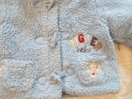 DISNEY TIGGER very warm fleece coat jacket + mittens age 0-3 months 56-62cm - £9.37 GBP