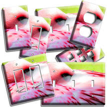 Pink Flaming Hiding N Feathers Light Switch Outle Wall Plate Room Bathroom Decor - £14.42 GBP+