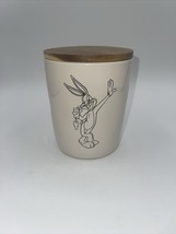 Rae Dunn Looney Tunes Bugs Bunny Whats Up Doc Coffee Cellar Canister 5&quot; Tall - £14.16 GBP