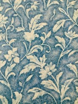 Vintage Floral Tapestry on Blue - Cotton Fabric from Santee Prints - 1/2 yd - £3.41 GBP