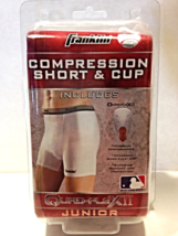New Franklin Quad Flex Compression Sports Short & Cup Size Junior 30-60 Pounds  - $11.00