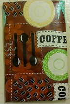Coffee Break Vinyl Tablecloth with Flannel Back - £9.40 GBP