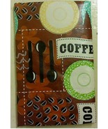 Coffee Break Vinyl Tablecloth with Flannel Back - £9.43 GBP