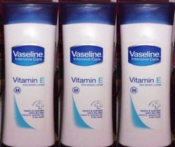 3-Vaseline Intensive CareVitamin E Skin repair Lotion  400 Ml ea - £12.43 GBP