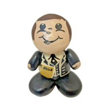 Vintage Handmade Handpainted Lawyer Rock Figurine Paperweight 3&quot; Tall - £12.28 GBP