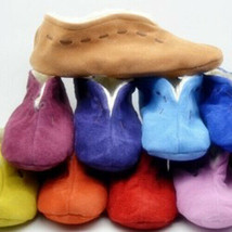 Unisex. Spanish Slippers Mocc ASIN Shoes Real Leather Suede Warm Fur UK2-UK11 - £16.67 GBP+