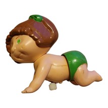 Vintage Tomy 1983 Cabbage Patch Baby Girl Crawling Wind-Up Toy - £6.39 GBP