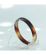 Bangle Banded Quartz Agate Brown Stone Comfort Cut 6.9 inch Bracelet 55.... - £43.66 GBP