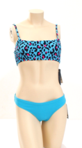 Mosmann Australia Blue Havana Ribbed Bikini Swim Set Swim Suit Women&#39;s X... - $69.29