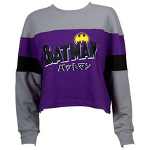 Batman Juniors Long Sleeve Crop Top Purple - £32.87 GBP
