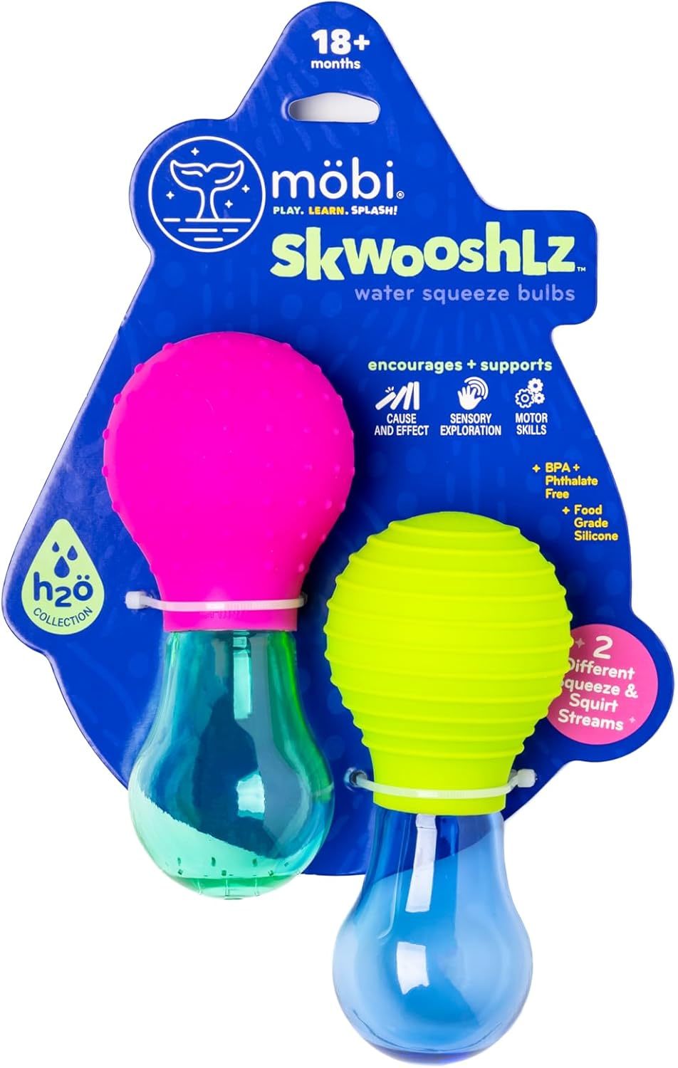 Mobi Skwooshlz Water Squeeze Bulbs - Silicone Baby Bath Toys, Baby, Pack... - $44.96