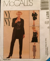 McCalls NY NY Collection 9751 Lined Dress In 2Lengths,Pants, Jacket and Camisole - £6.39 GBP