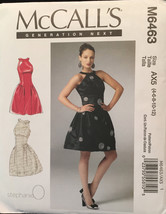 McCalls Shoulder Revealing Dress with Close Fit Bodice, Princess Seams, Gathered - £6.39 GBP