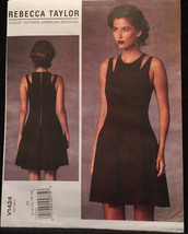 Vogue V1424 American Designer Rebecca Taylor, Short, Flared, Sleeveless Dress  - £11.19 GBP