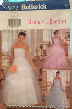 Butterick Bridal Collection Wedding/ Prom/ Quinceañera Gown w Fitted Bon... - $281.56 MXN