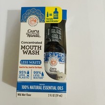 GuruNanda Eco Friendly Concentrated Essential Oil Mouthwash Wild Mint 2oz TIKTOK - £22.12 GBP