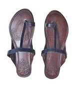 Damen Mädchen Kolhapuri Leder Chappal Ethnisch Jesus Flach Jutti US Größe 5-12 - $37.84