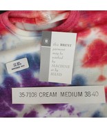 Custom Tie Dye Brent M Vintage Ringer Thermal Nylon Wool Undershirt OOAK - $29.68