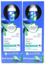 2 Herbal Essences Bio Renew Refresh Blue Ginger In Shower Foam Conditioner 6 oz - £21.86 GBP