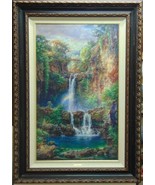 AMAZING CAO YONG SERIGRAPH SACRED POOLS PAINTING W/ COA - $3,395.74 CAD