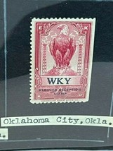 EKKO Stamp Radio Ham DXer Proof Reception American Eagle Oklahoma City W... - £23.81 GBP
