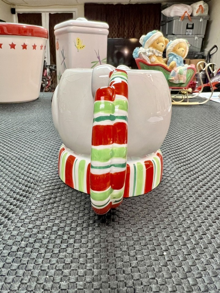 Vintage 3D Polar Bear Mug With Scarf Handle Ceramic Item image 2