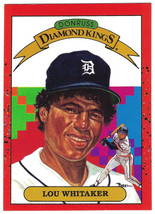 1990 Donruss #16 Lou Whitaker Detroit Tigers Diamond Kings - £1.54 GBP