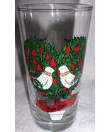 Vintage 12 Days Of Christmas Drinking Glass 2nd Day Two Turtle Doves  - £4.62 GBP