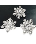 2 Pieces - Winter Snowflake Applique, Rhinestone Crystal Applique, Cryst... - $12.99