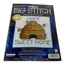 Janlynn Big Stitch Counted Cross Stitch Kit 023-0413 Home Sweet Home Bee... - $30.84