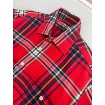 Vintage Gitman Bros Men Flannel Shirt Made In USA Button Up Red Plaid Small S - £47.04 GBP