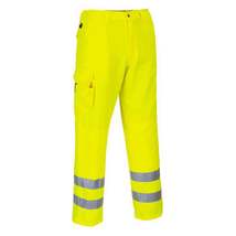 E046 Mens Reflective Hi-Vis Cargo Pants Yellow Tall, X-Large - £40.09 GBP+