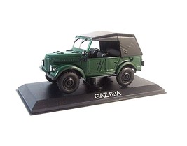 GAZ-69A Cabriolet Geschlossen 1953, Grün Edicola 1/43 Miniaturauto... - £24.07 GBP