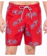 St. John&#39;s Bay Men&#39;s Swim Trunks Shorts Red Pineapple Size XX-Large New - £17.41 GBP
