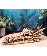 Ancient Fossil Dragon Head Skeleton Incense Burner Statue Prehistoric Di... - €17,16 EUR