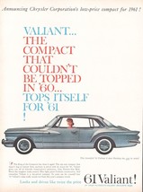 1961 Chrysler Valiant 2 Door Hardtop 2 Door Coupe Vintage Print Ad Wall ... - £8.30 GBP