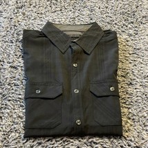 Kenneth Cole Slim Fit Button Down Shirt , Small, Black, Short Sleeve - $39.99