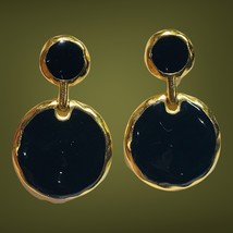 Trifari gold tone dangle earrings - £27.97 GBP