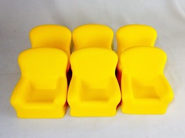 Big Yellow Chair Shaped Stress Relief Toys, Lot of 6, Squeezable Foam ~ ... - £7.66 GBP