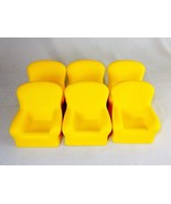 Big Yellow Chair Shaped Stress Relief Toys, Lot of 6, Squeezable Foam ~ ... - $13.37 CAD