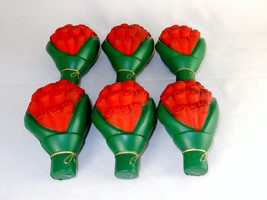 Rose Bouquet Shaped Stress Relief Toys, Lot of 6, Squeezable Foam ~ #SB-871 - $9.75