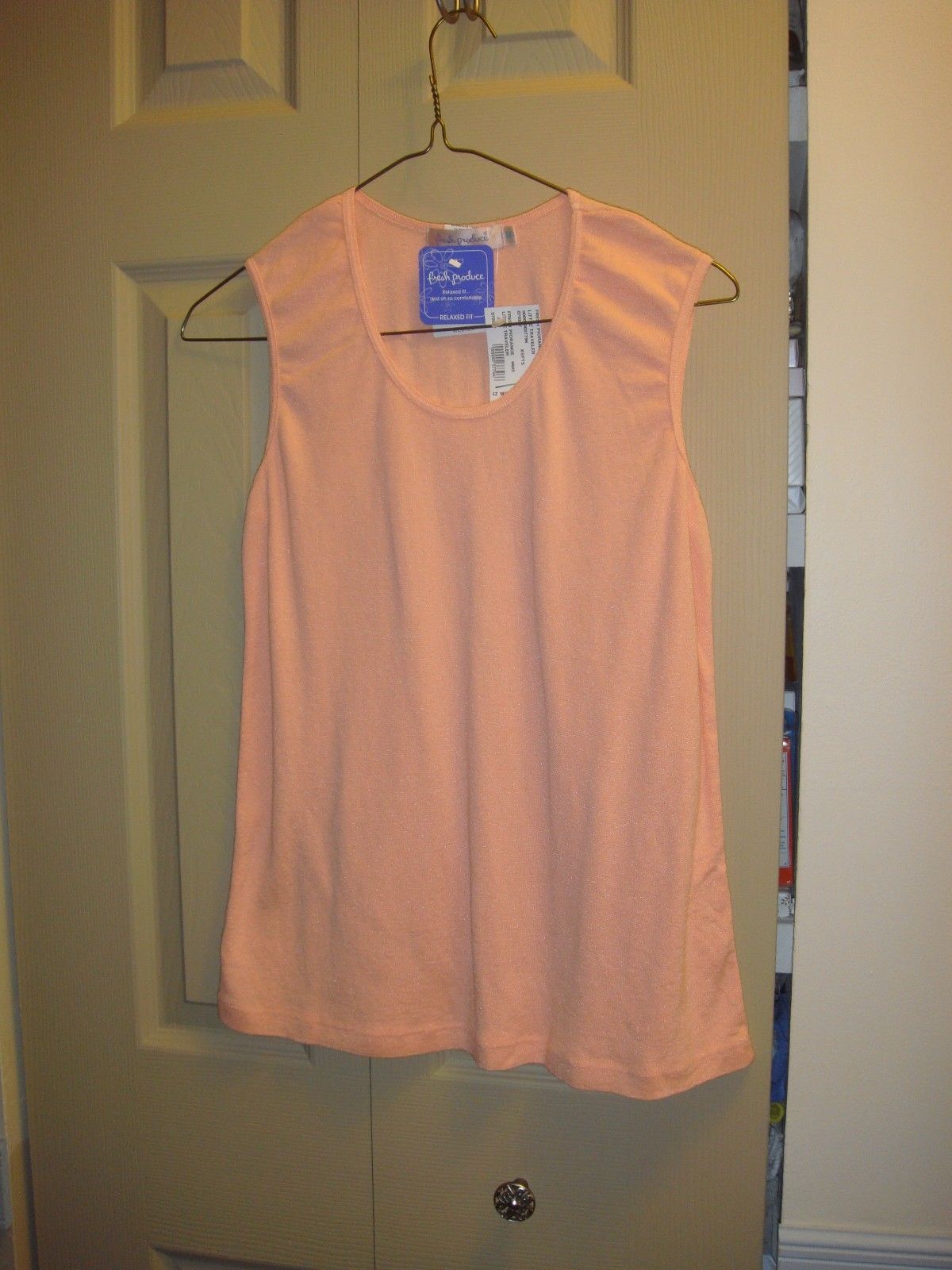 Fresh Produce Top M Zest Shell~Tank Soft Sheen NWT - $15.99