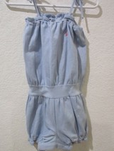 NWT Girls Ralph Lauren Infant  Blue Bubble Romper Outfit Size 9 Months - £11.15 GBP