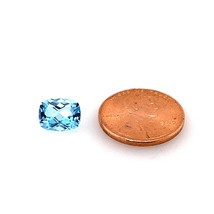 Natural Sky Blue Topaz Elongated Cushion Checkered Cut AAA Quality Loose Gemston - £7.15 GBP