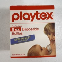 Playtex 1983 Vintage 8oz Disposable Baby Bottle Liners 80ct ? Strongest USA - $23.35