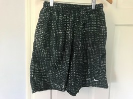 Vintage 90s Nike Abstract F Print Shorts Trunks Nylon Hip Hop M-L - £30.79 GBP