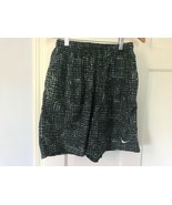 Vintage 90s Nike Abstract F Print Shorts Trunks Nylon Hip Hop M-L - $733.85 MXN
