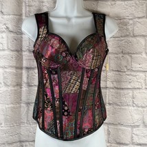 Kimring Donna Medio Gotico Jacquard Corsetto Canotta Bustini Steampunk L... - $36.36